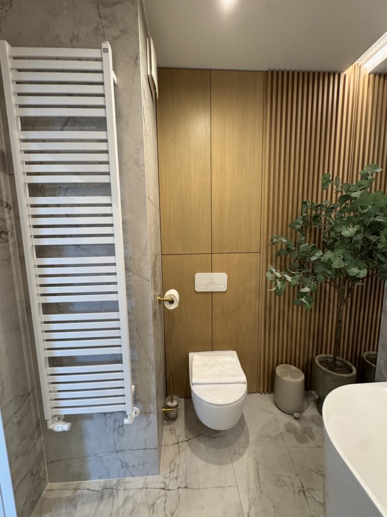 Wykończenie nowoczesnej łazienki w mieszkaniu
